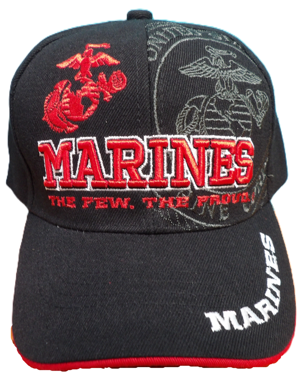 THE FEW, THE PROUD HAT W/ USMC EMBLEM SHADOW