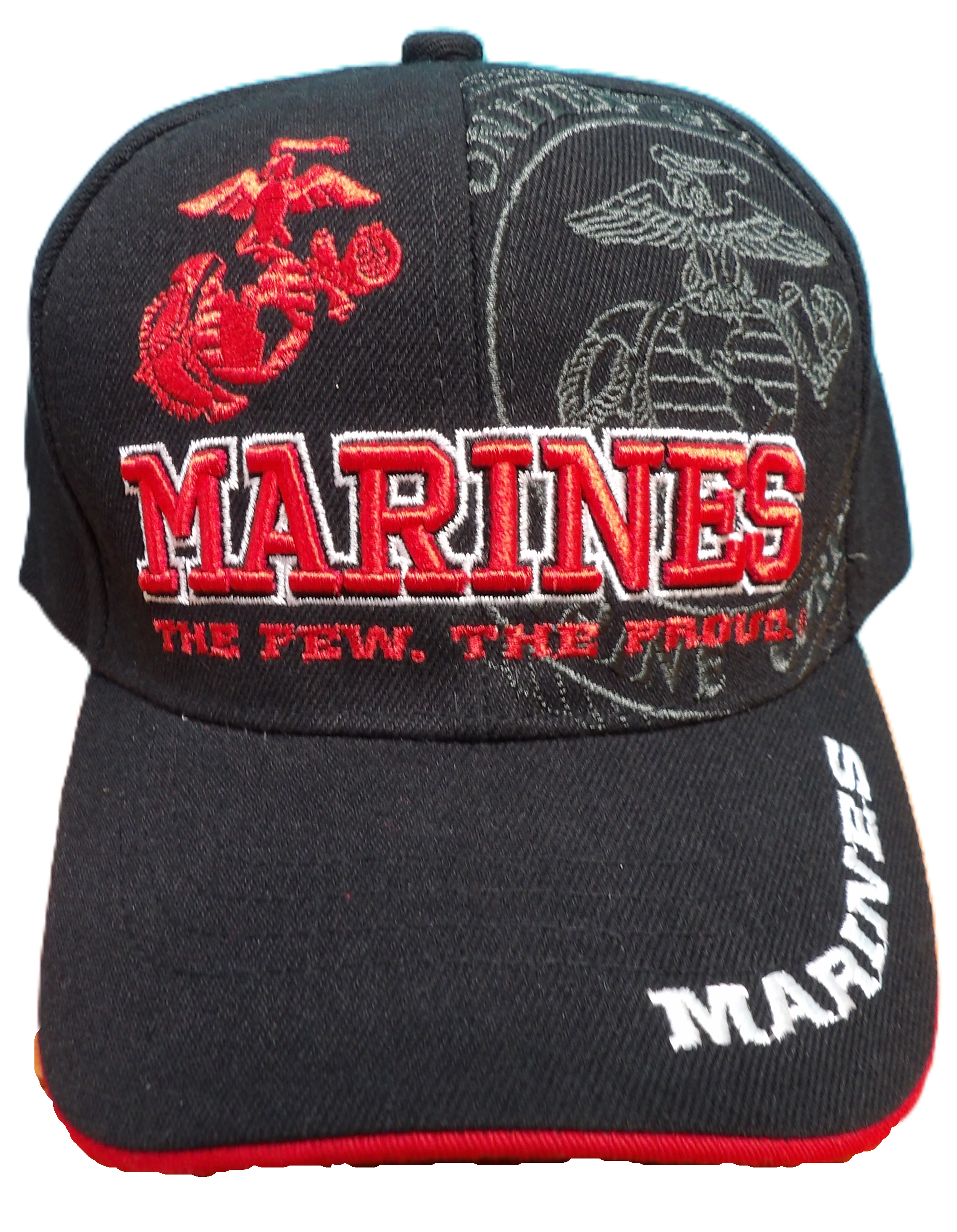THE FEW, THE PROUD HAT W/ USMC EMBLEM SHADOW