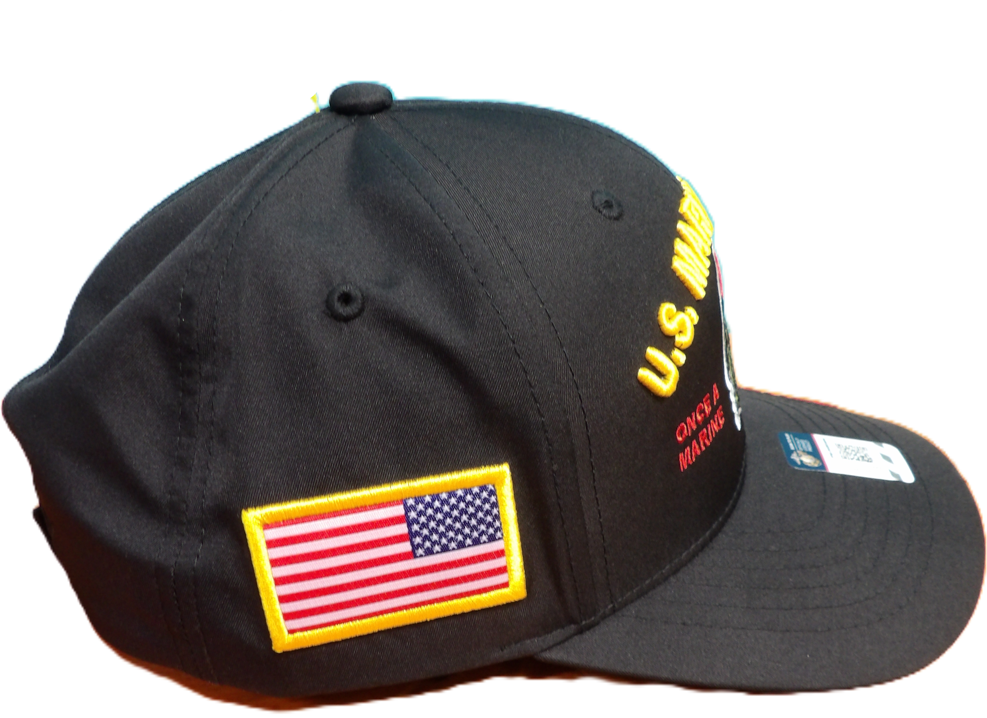 ONCE A MARINE, ALWAYS A MARINE. USMC BULLDOG CAP