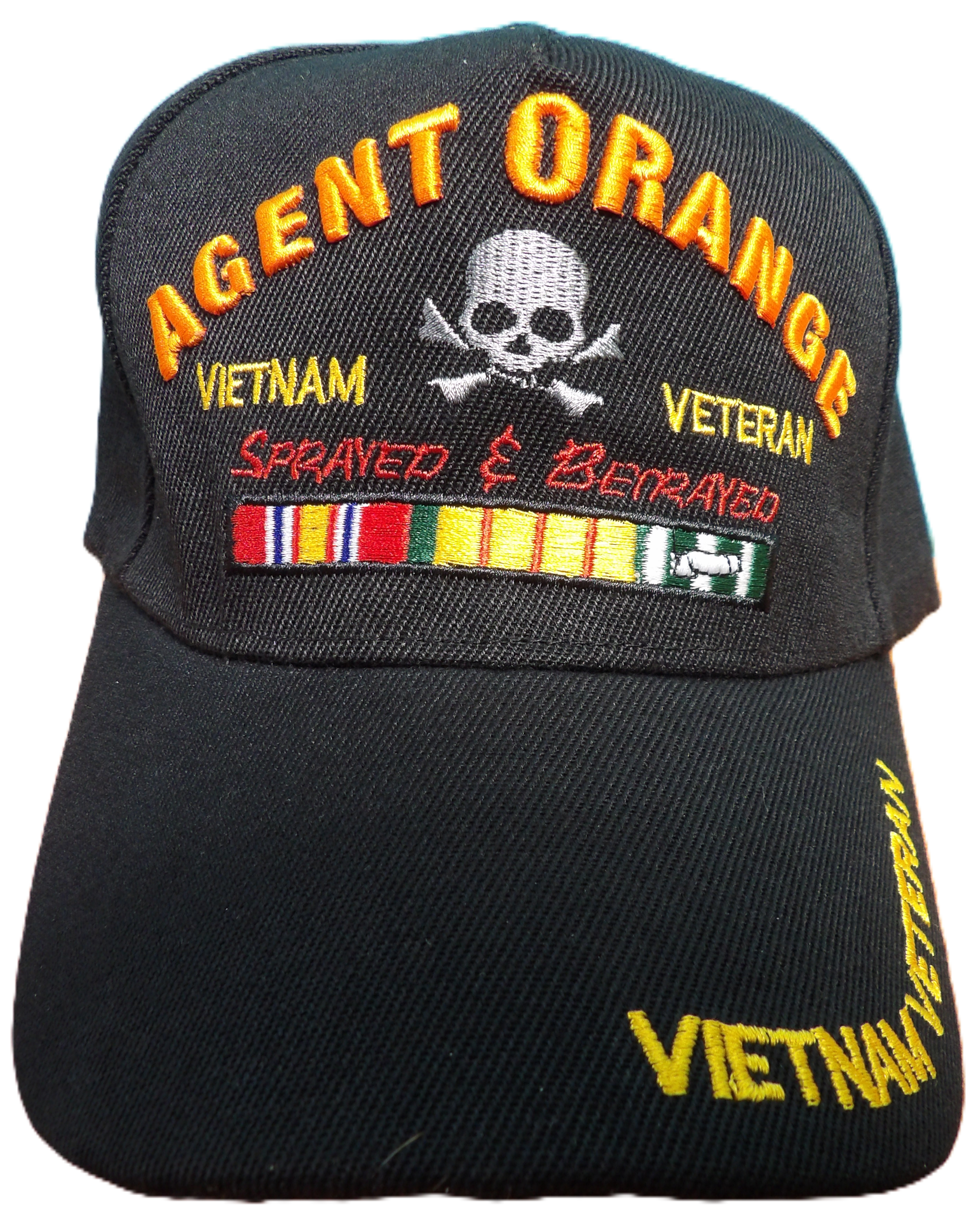 AGENT ORANGE "SPRAYED & BETRAYED" VIETNAM VETERAN HAT
