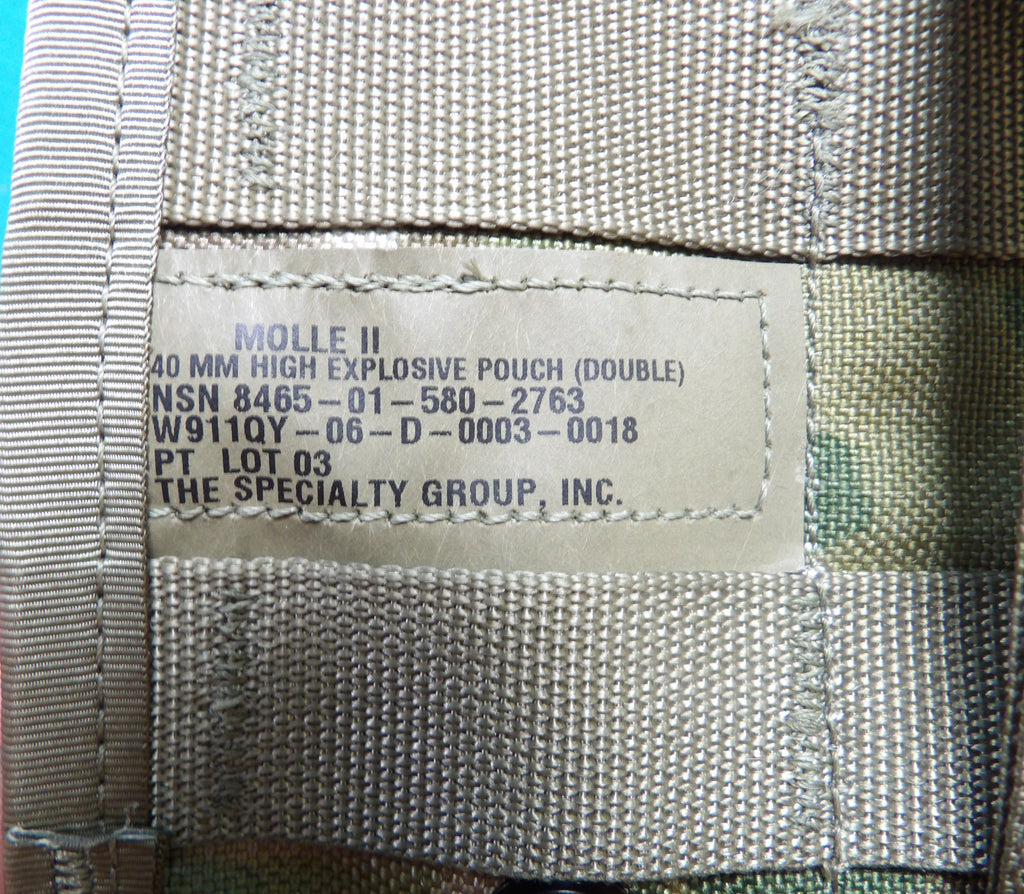 OCP MOLLE II 40 MM HIGH EXPLOSIVE POUCH (DOUBLE)