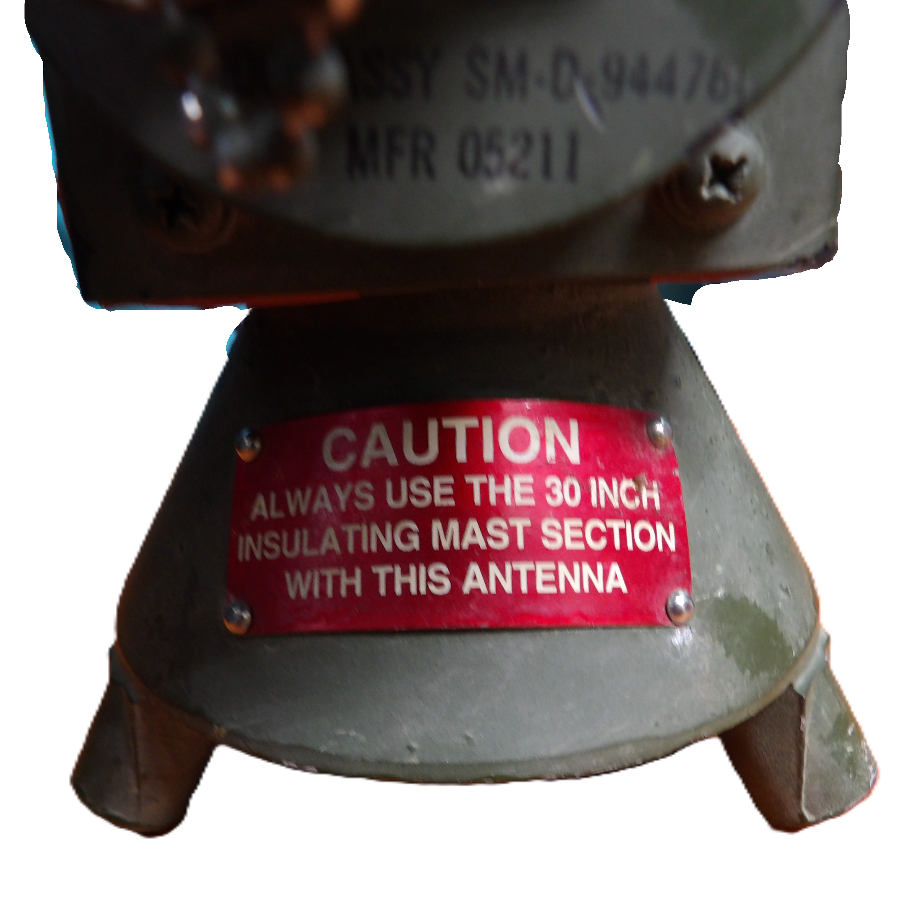 MILITARY RADIO ANTENNA COUPLER FEEDCONE COMMUNICATIONS UNIT