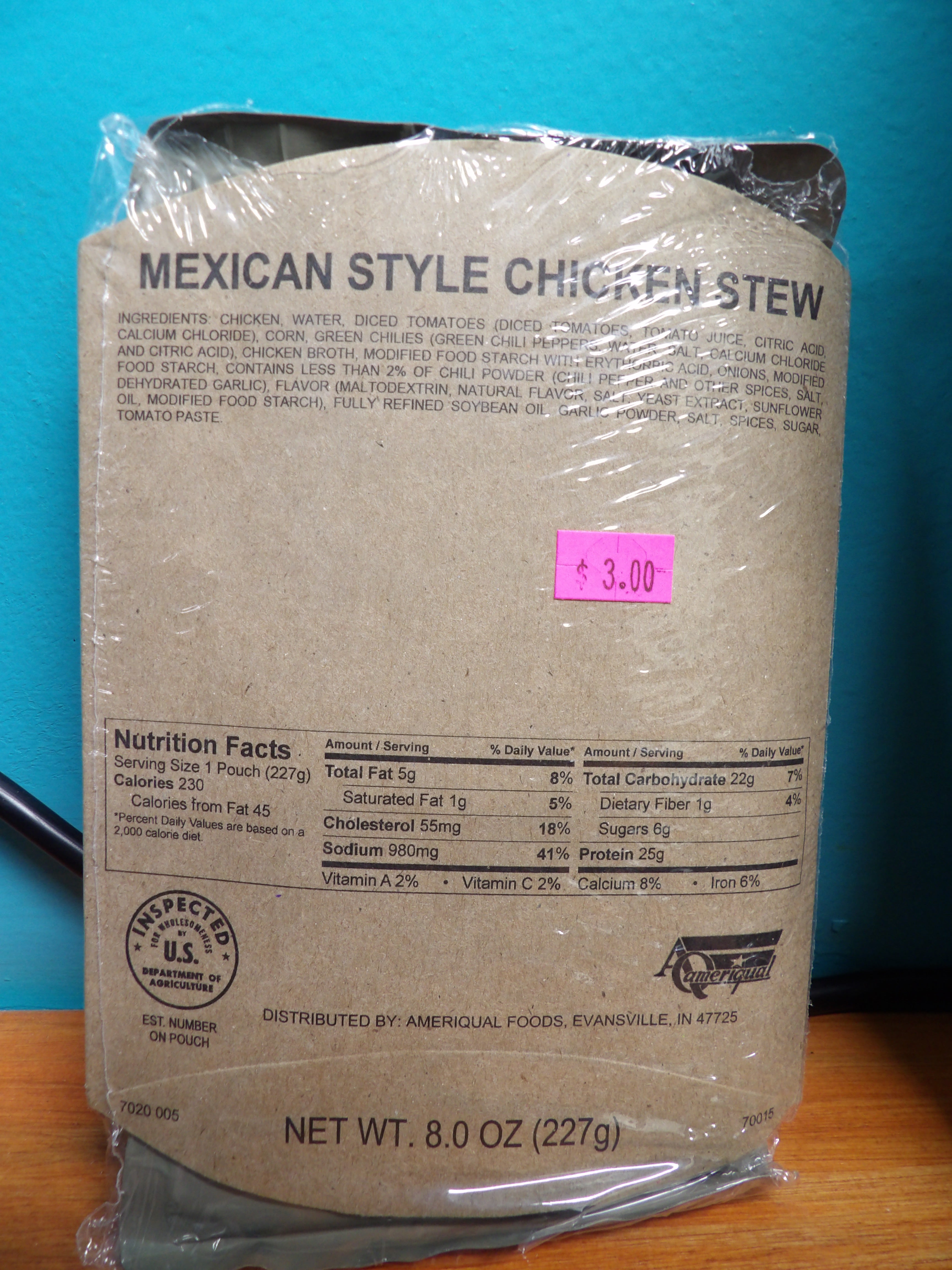 MEXICAN STYLE CHICKEN STEW ENTREE