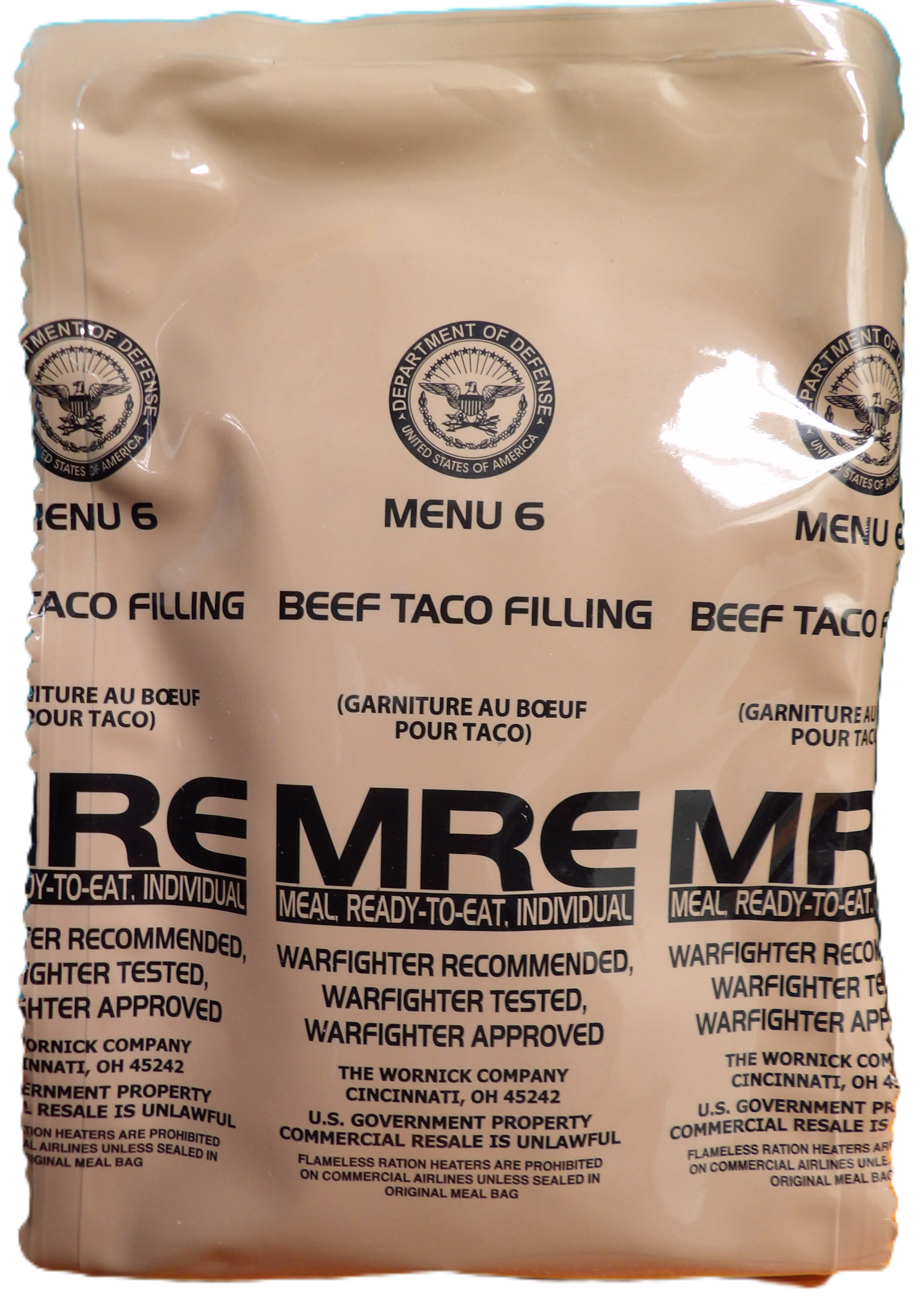 BEEF TACO MRE