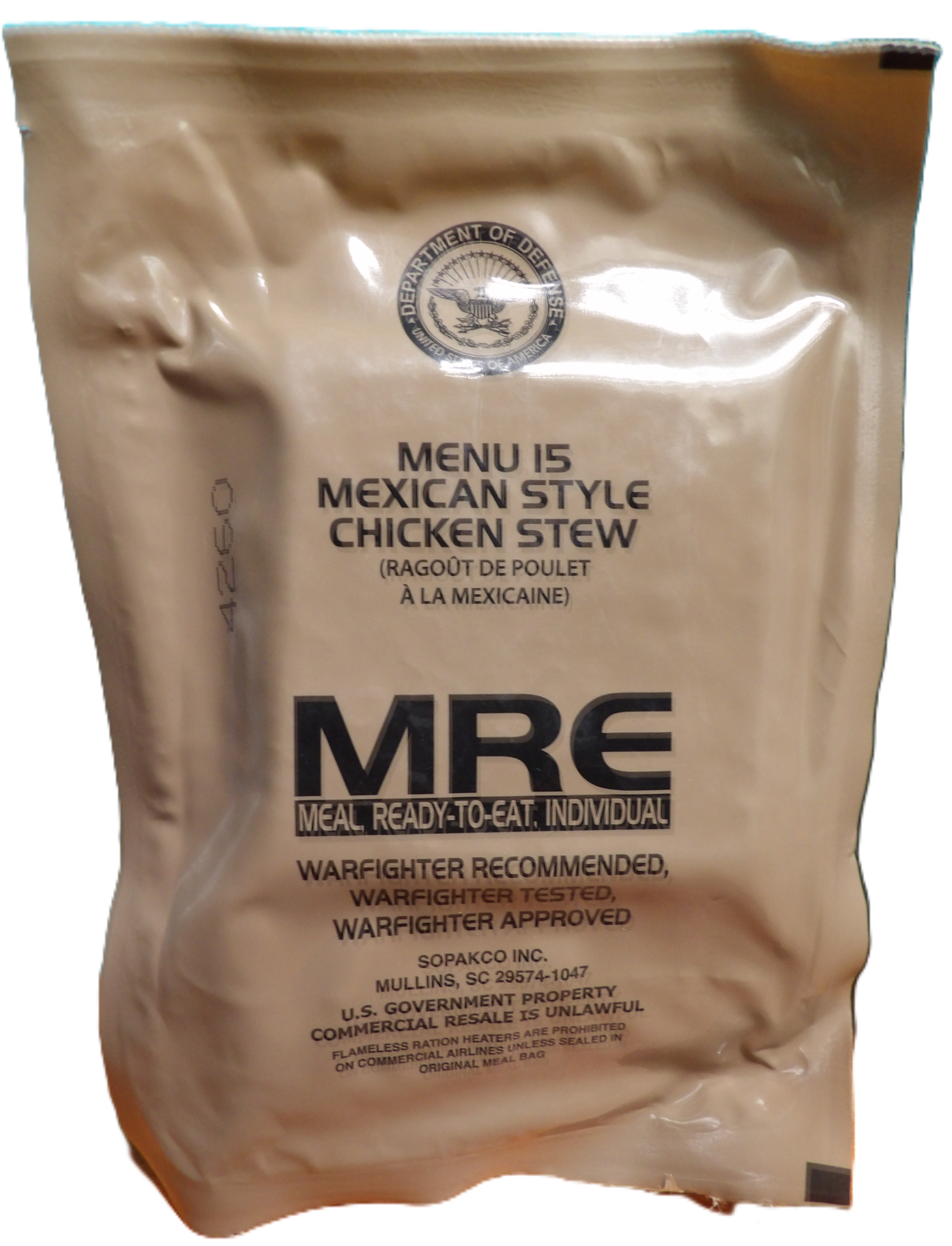 MEXICAN STYLE CHICKEN STEW MRE