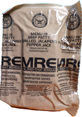 BEEF PATTY, JALAPENO PEPPER JACK MRE