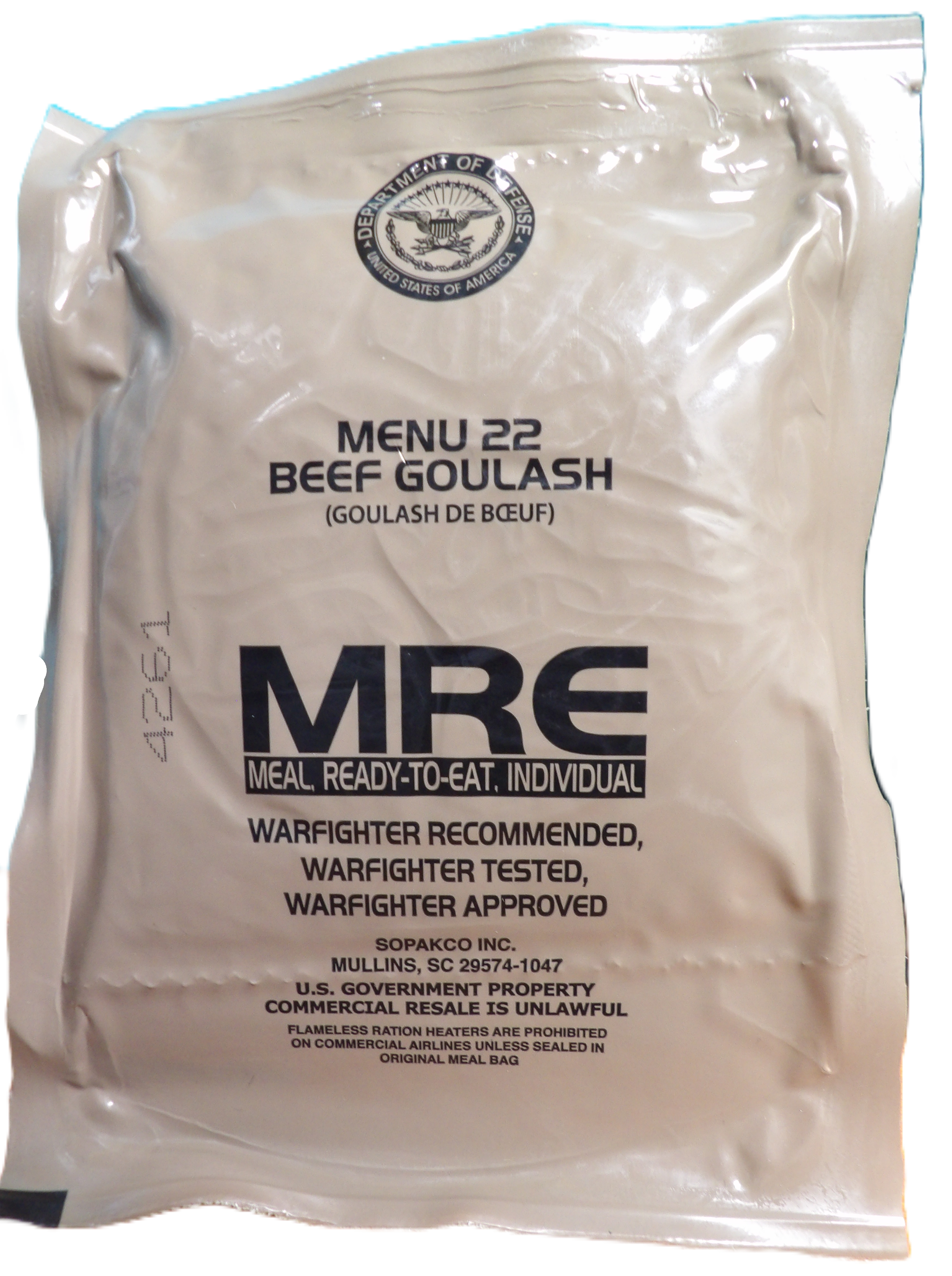BEEF GOULASH MRE
