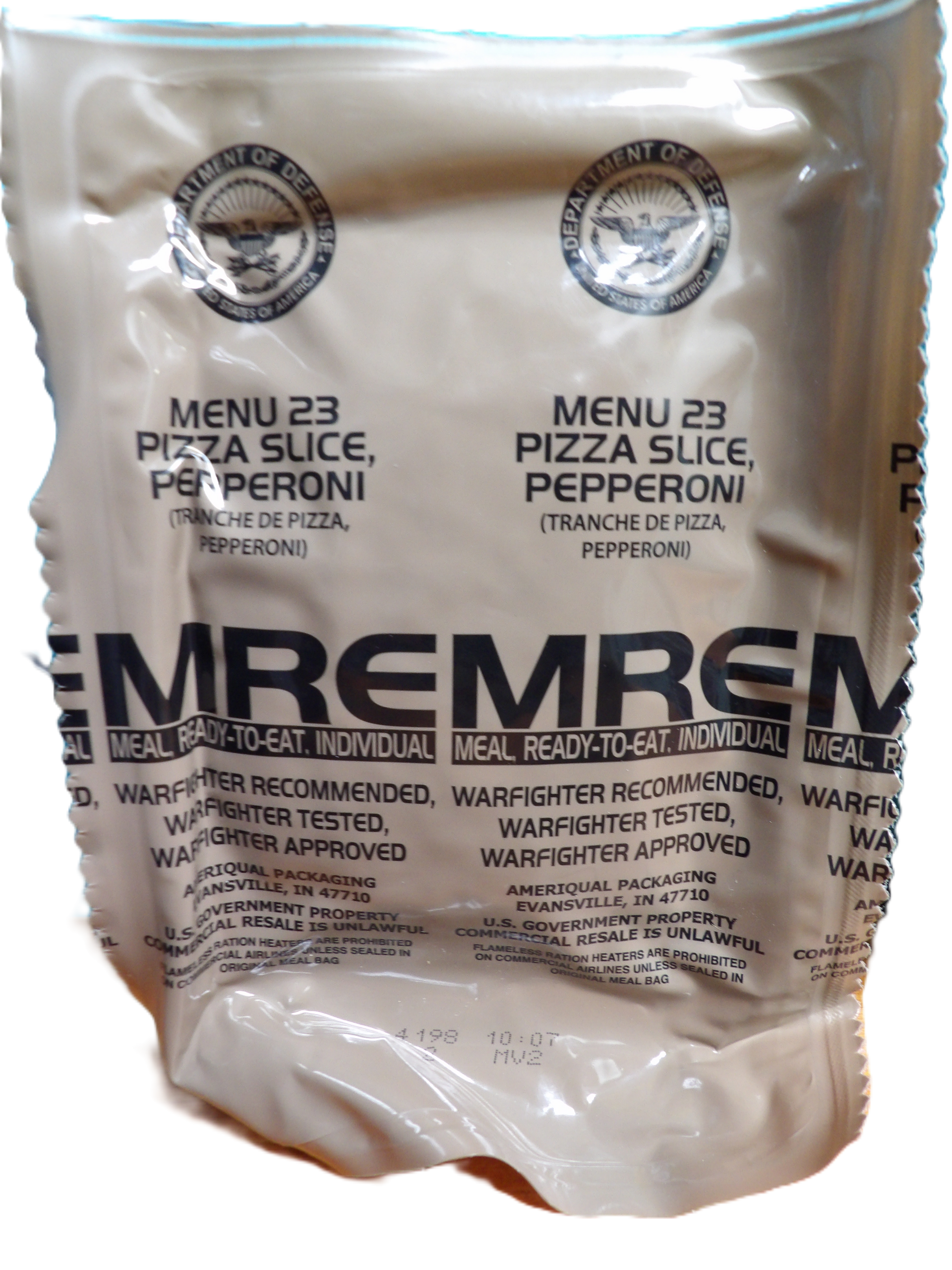 MRE PEPPERONI PIZZA MEAL – Armed Forces Supply