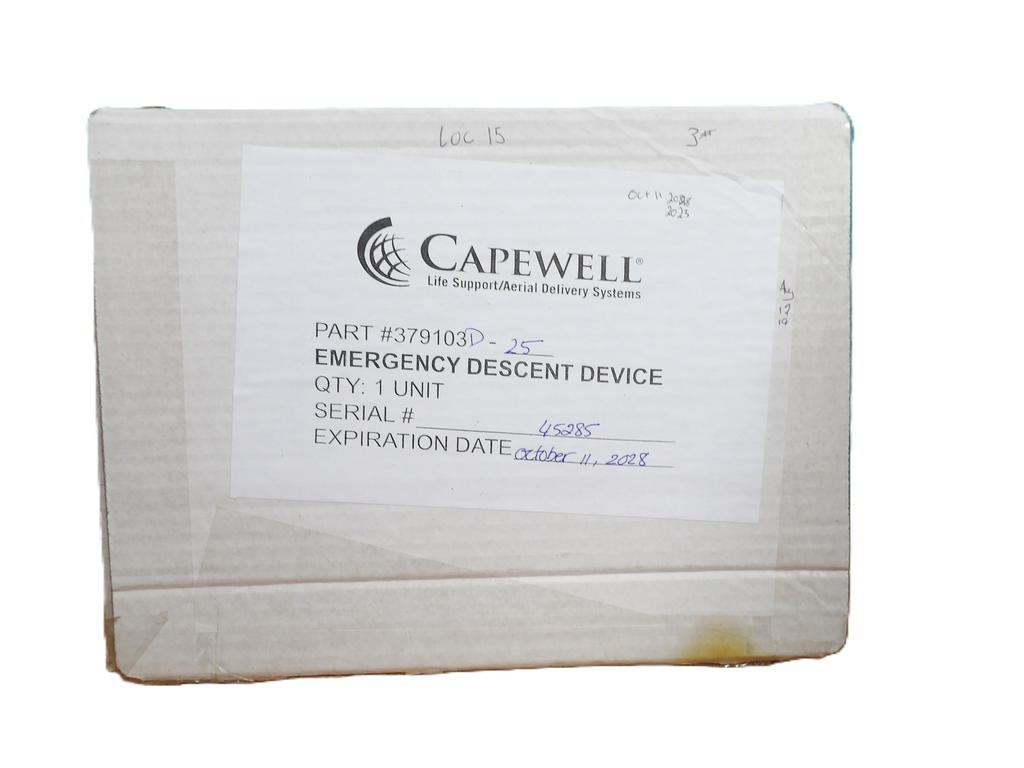 CAPEWELL EMERGENCY DECENT DEVICE 379103D-25 FOR BOEING 767-300F, 767-2C