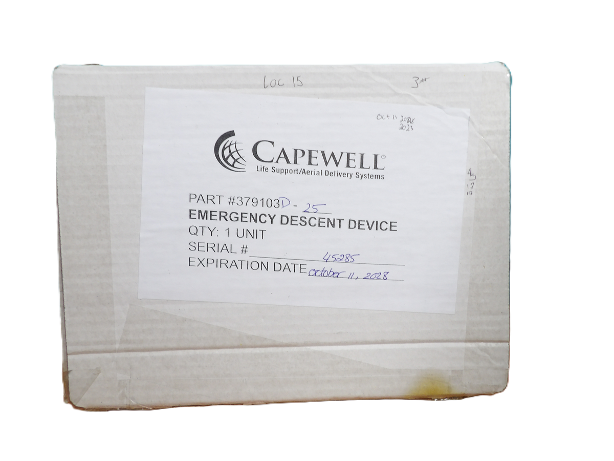 CAPEWELL EMERGENCY DECENT DEVICE 379103D-25 FOR BOEING 767-300F, 767-2C