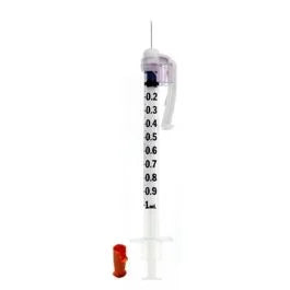 BD Safety-Glide™ Insulin Syringe 13mm x 29G 1/2 mL