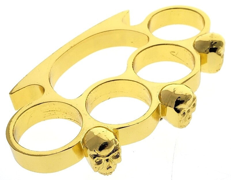 GOLD SKULL PAPERWEIGHT / BELT BUCKLE