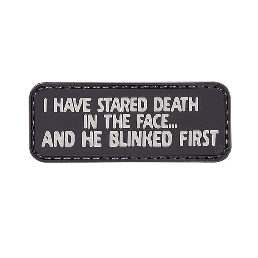 I HAVE STARED DEATH PVC MORALE PATCH