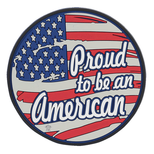 PROUD TO BE AN AMERICAN PVC MORALE PATCH