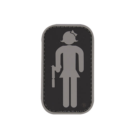TACTICAL RESTROOM GIRL PVC MORALE PATCH