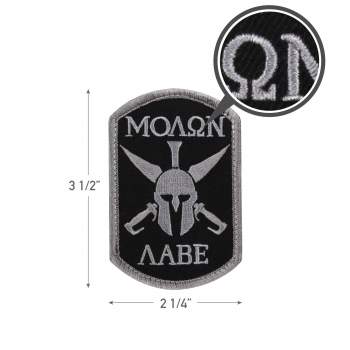 Molon Labe Spartan USA Flag Hook Fastener Patch - New Hook & Loop Patch Molon Labe Spartan USA Flag Hook Fastener Patch - New Hook & Loop Patch