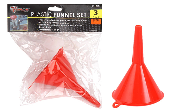 Plastic Funnel Set (3 PC)