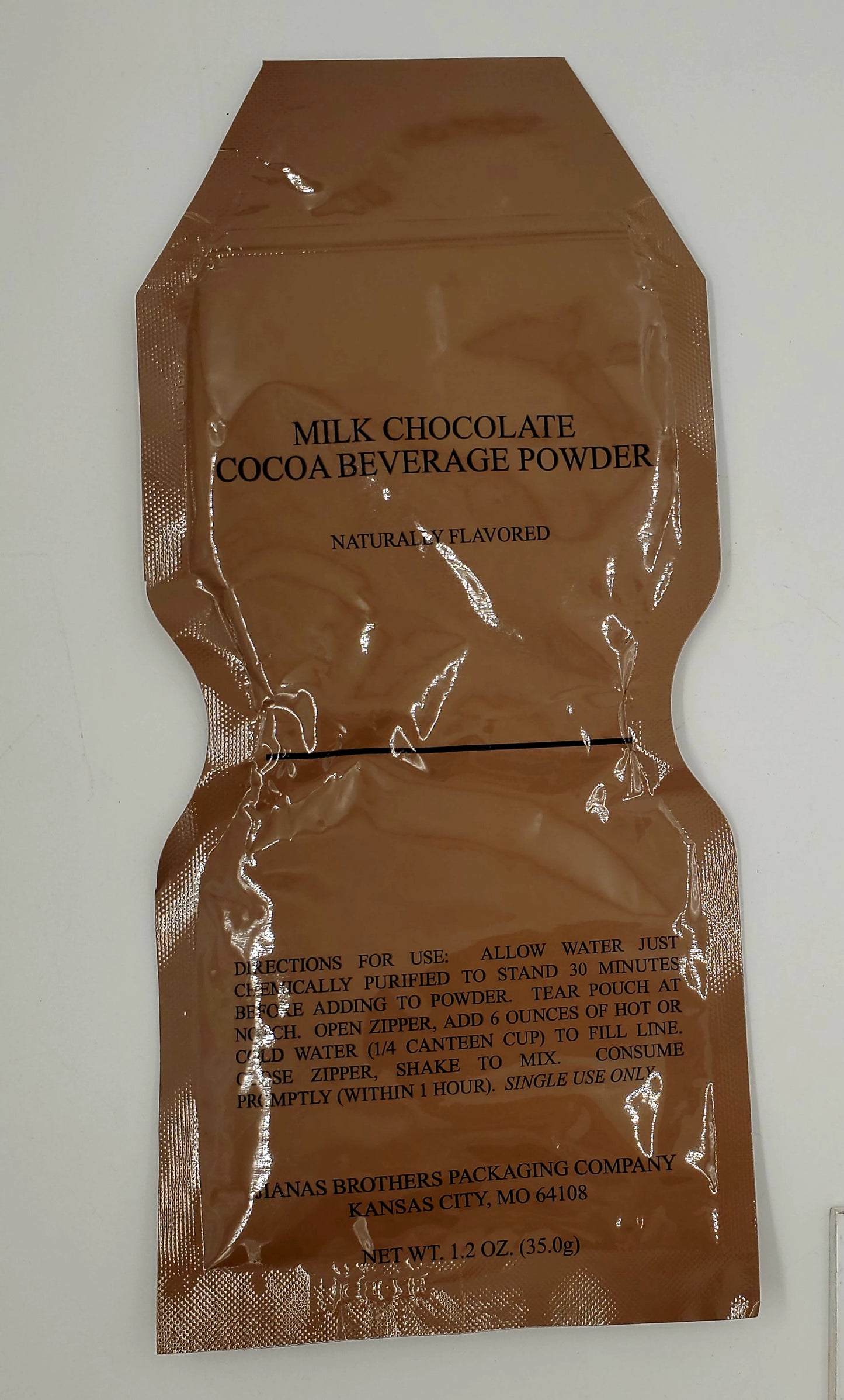 MILITARY MRE MILK CHOCOLATE COCOA BEVERAGE POWDER