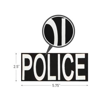 Police Patch With Hook Back