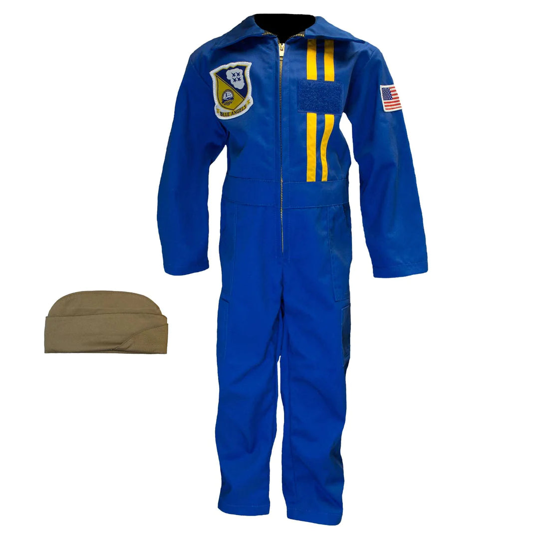 BLUE ANGELS YOUTH FLIGHT SUIT W GARRISON CAP