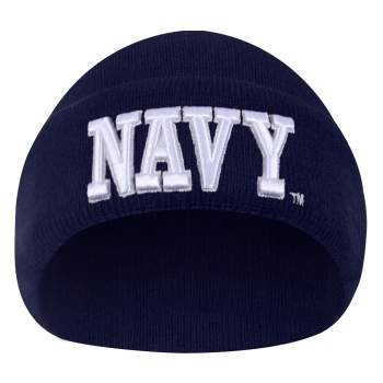 Deluxe Navy Embroidered Watch Cap