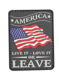 AMERICA LIVE IT, LOVE IT MORALE PVC PATCH