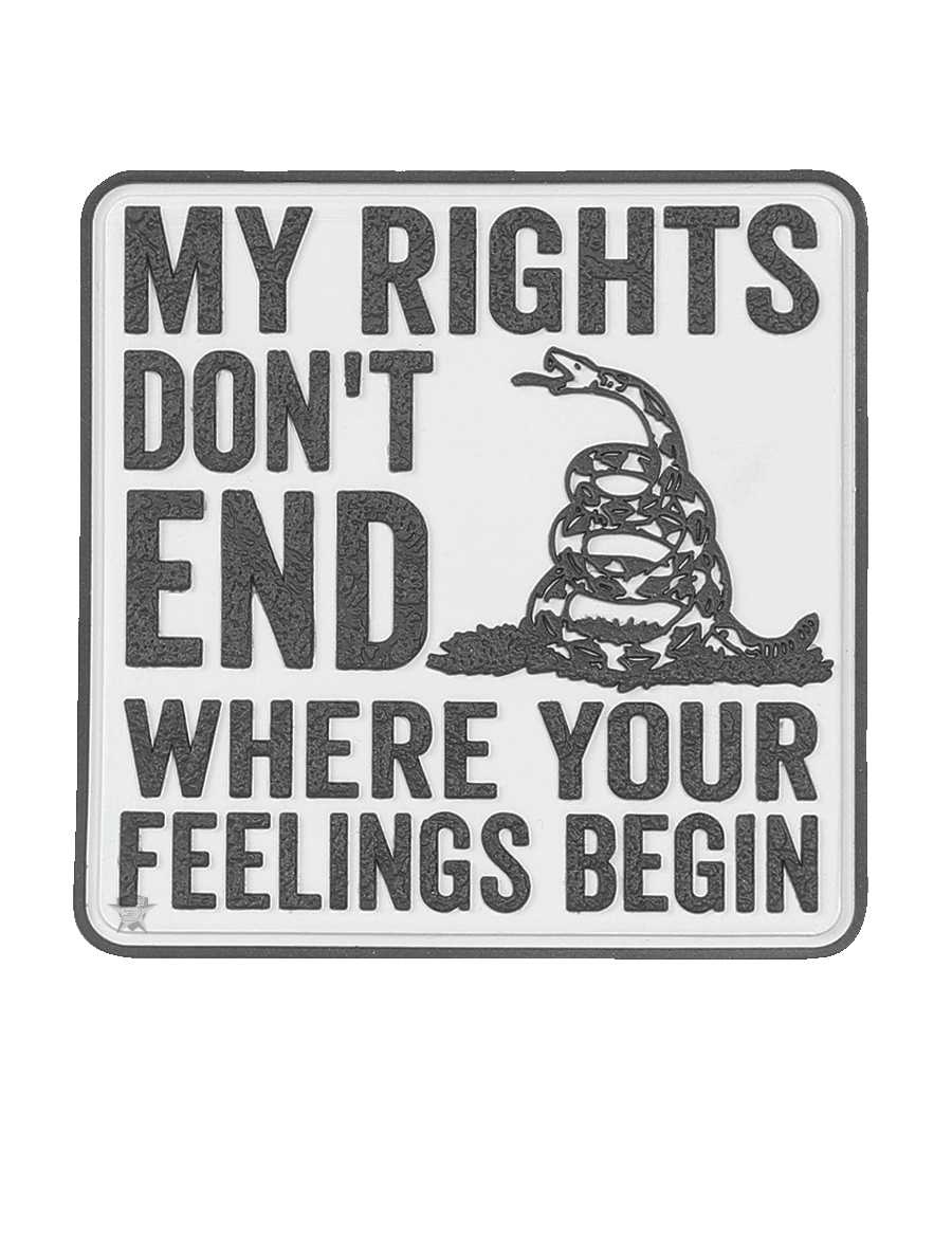 MY RIGHTS MORALE PVC PATCH