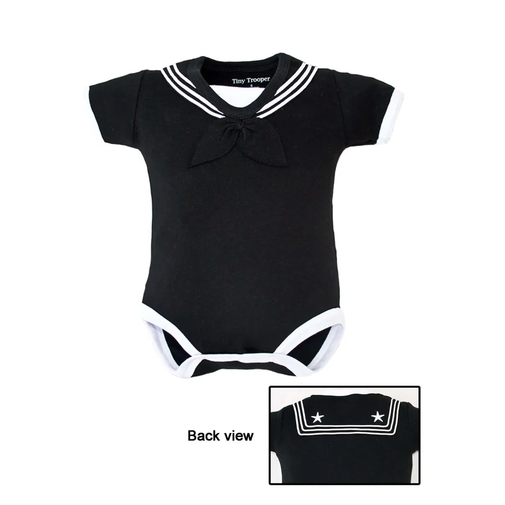 Navy Baby Sailor Bodysuit