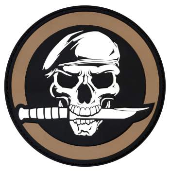 PVC Military Skull & Knife Morale Patch