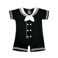 Navy Sailor Baby Romper W/ Kerchief