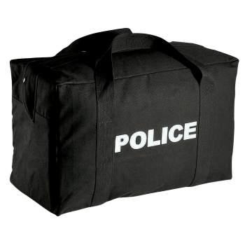 Canvas Small Black Police Logo Gear Bag