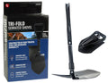 24" Black Tri-Fold Serrated Shovel with Pick and Carrying Case