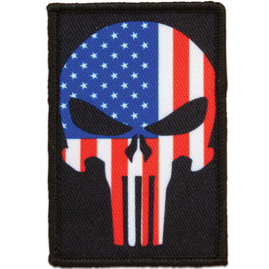 "U.S FLAG PUNISHER SKULL" MORALE PATCH