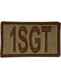 First Sergeant OCP Duty Identifier Patch with Fastener