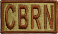 Chemical Biological Radiological Nuclear Duty Identifier OCP Patch with Fastener