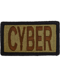 Cyberspace Warfare Duty Identifier Tab OCP with Fastener