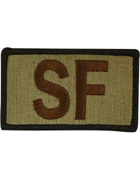 Security Forces (Black Border) Duty Identifier OCP Patch with Fastener