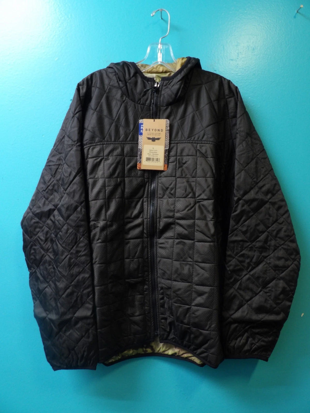 BEYOND CLOTHING ALPHA LOCHI REVERSIBLE BLACK/MULTICAM JACKET LARGE