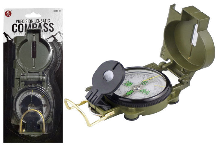 Precision Lensatic metal Compass with Ruler