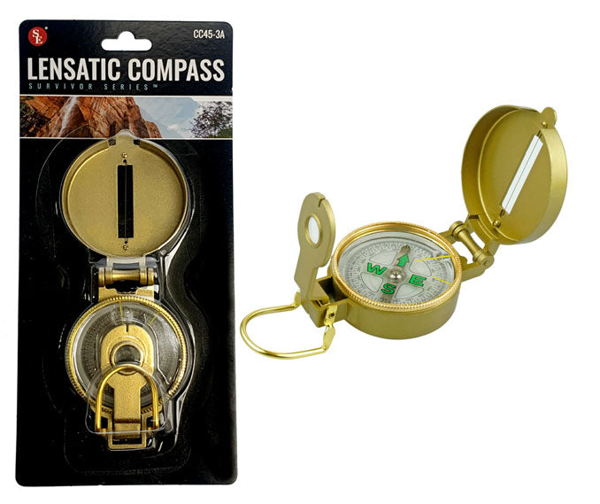 2" Metal Body Lensatic Compass