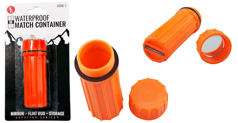 3-in-1 Waterproof Match Container