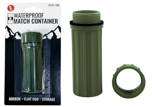 3-in-1 Waterproof Match Container