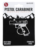 PISTOL CARABINER KEYCHAIN