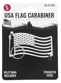U.S FLAG CARABINER KEYCHAIN