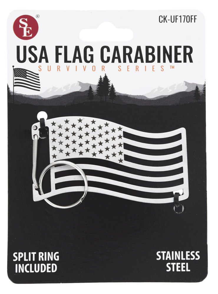 U.S FLAG CARABINER KEYCHAIN