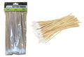 100-piece 6" Birch Wood Handle Cotton Swabs set