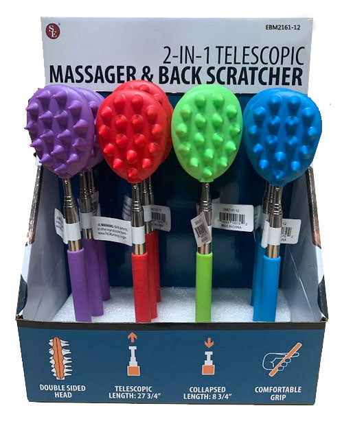 2 in 1 Telescopic Massager/Back Scratcher