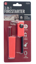 Survivor Series 3-in-1 Firestarter with Compass, Whistle, Flint, and Striker