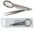 Stainless-Steel Glass Lens Tweezer with Magnifier