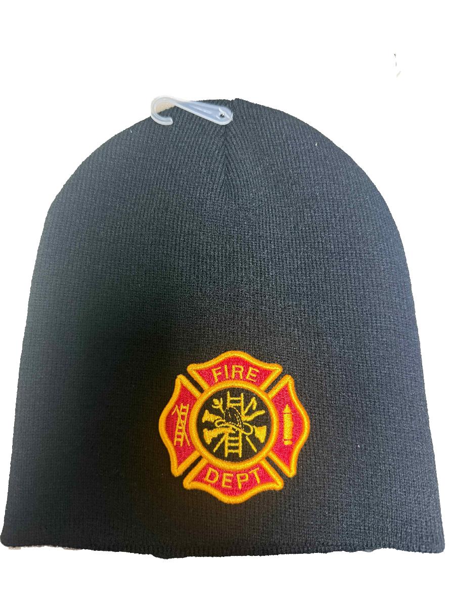 Embroidered Beanies Fire Deprtment Logo